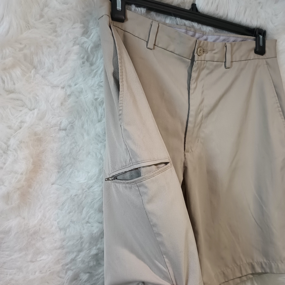 Champions Tour Khaki Golf Shorts Size 32 - Picture 6 of 12
